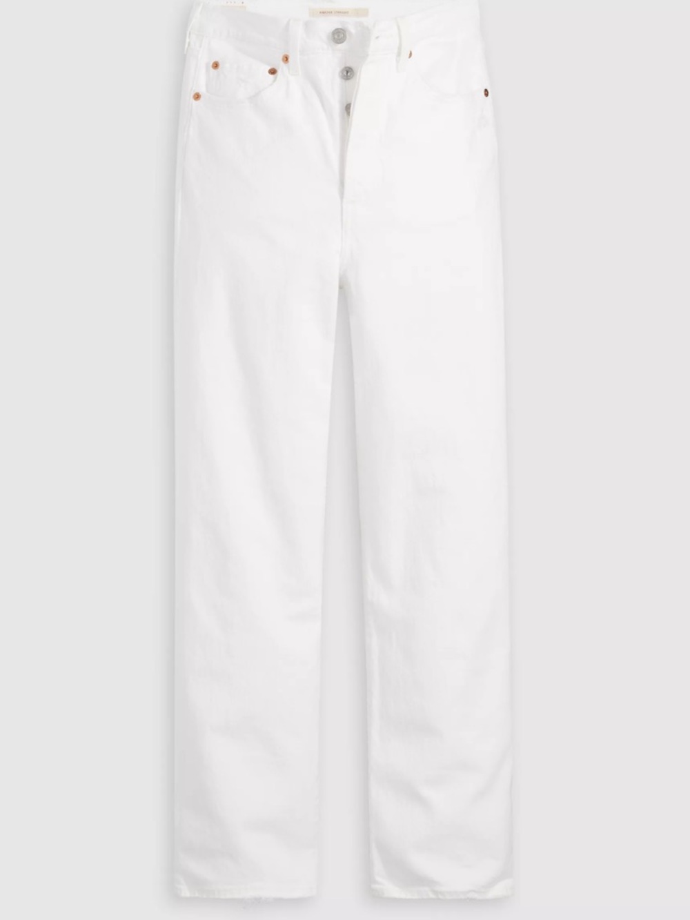 Levi's White Ribcage Straight Ankle Jeans (NWOT)